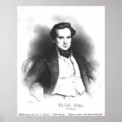 Portrait of Victor Hugo Poster