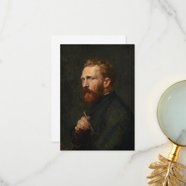 Portrait of Vincent van Gogh by John Peter Russell Thank You Card (Front/Back In Situ)