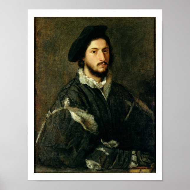 Portrait of Vincenzo Mosti (oil on canvas) Poster (Front)