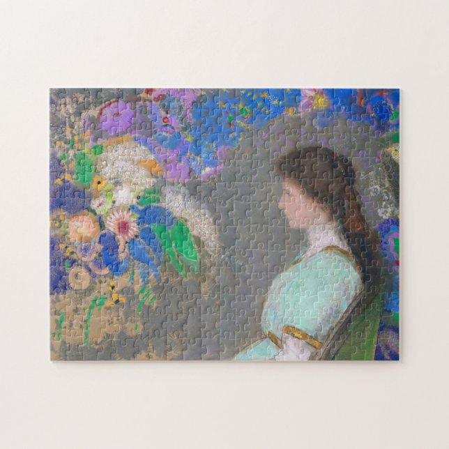 Portrait of Violette Heymann, Redon Jigsaw Puzzle (Horizontal)