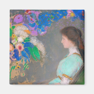 Portrait of Violette Heymann, Redon Magnet