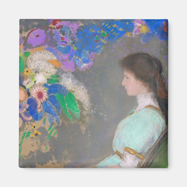 Portrait of Violette Heymann, Redon Magnet (Front)