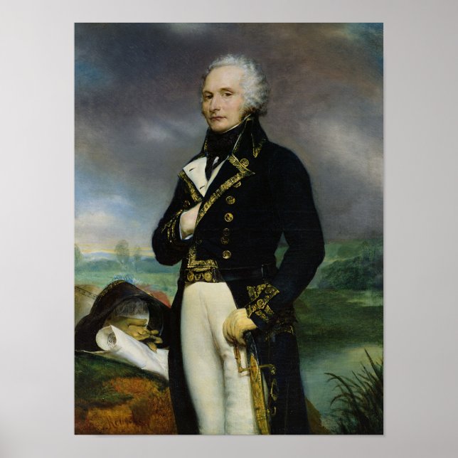 Portrait of Viscount Alexandre-Francois-Marie Poster (Front)
