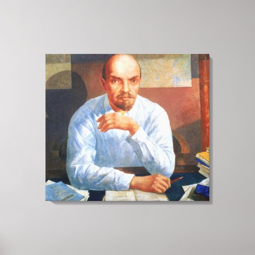 Portrait of Vladimir Ilyich Lenin  1934 Canvas Print