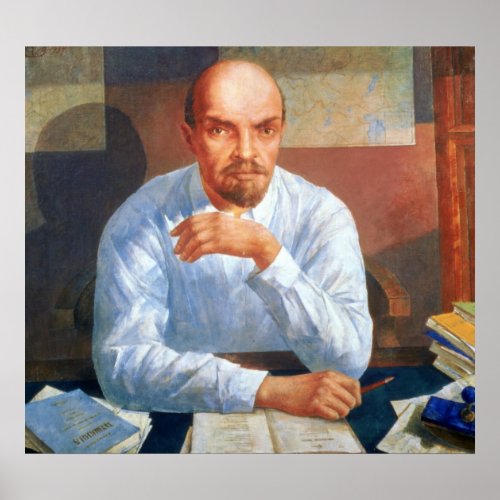 Portrait of Vladimir Ilyich Lenin  1934 Poster