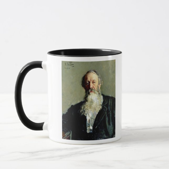 Portrait of Vladimir Stasov , 1883 Mug (Left)