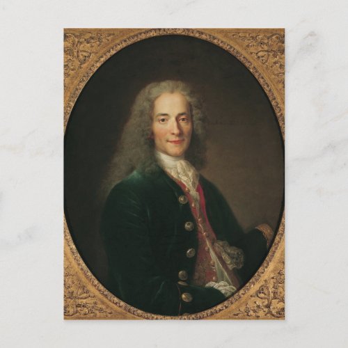 Portrait of Voltaire  after 1718 Postcard