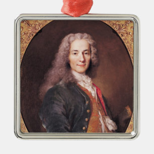 Portrait of Voltaire  aged 23, 1728 Metal Ornament
