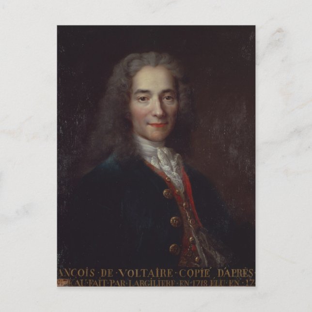 Portrait of Voltaire Postcard (Front)
