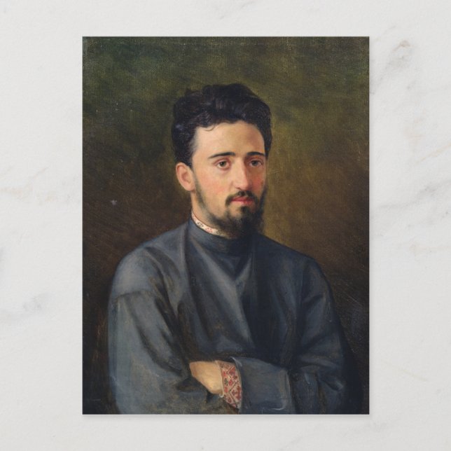Portrait of Vsevolod M. Garshin, 1878 Postcard (Front)