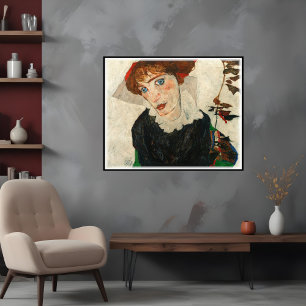 Portrait of Wally Neuzil, Egon Schiele Poster