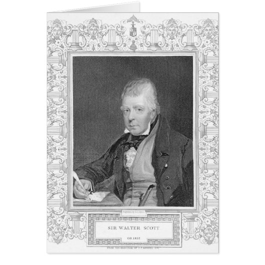 Portrait of Walter Scott Cards (Front)