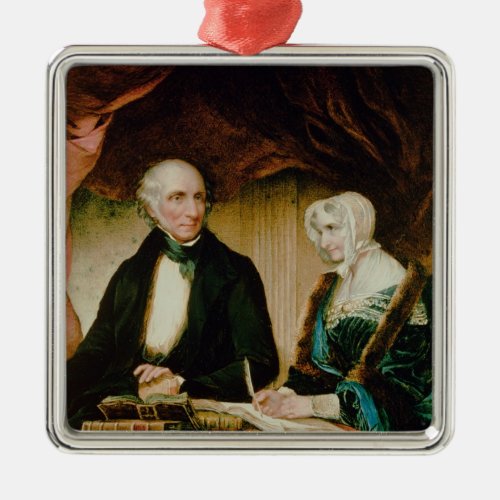 Portrait of William and Mary Wordsworth 1839 Metal Ornament