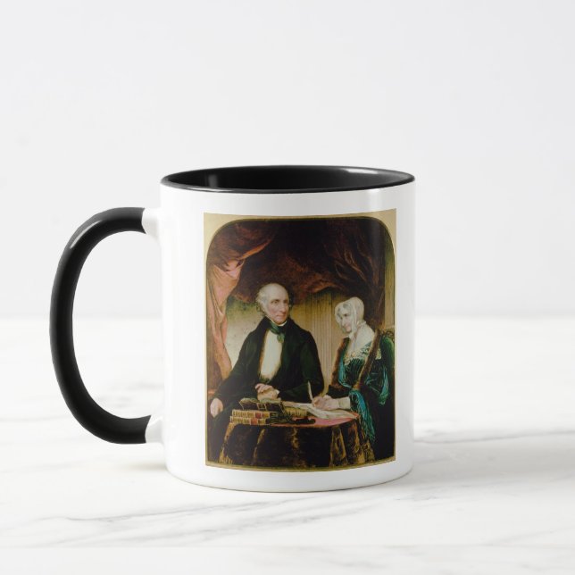 Portrait of William and Mary Wordsworth, 1839 Mug (Left)