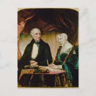Portrait of William and Mary Wordsworth, 1839 Postcard