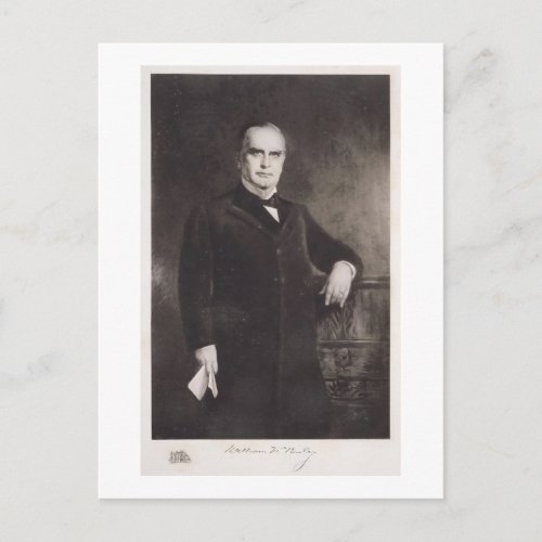 Portrait of William McKinley litho Postcard