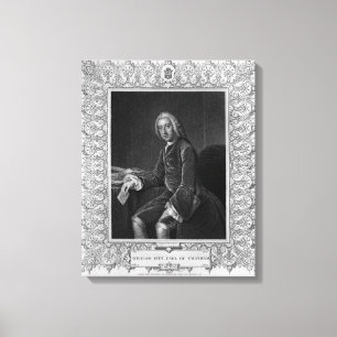 Portrait of William Pitt, 1st Earl of Chatham Canvas Print