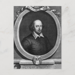 Portrait of William Shakespeare  1719 Postcard