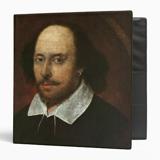 Portrait of William Shakespeare  c.1610 3 Ring Binder (Front/Inside)
