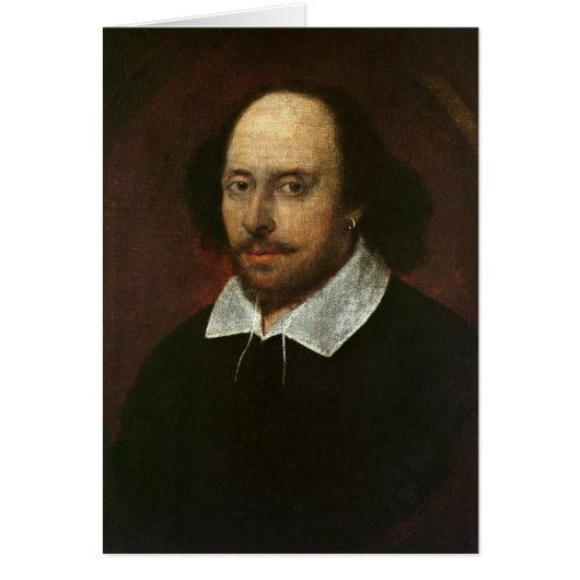 Portrait of William Shakespeare c.1610 Cards (Front)
