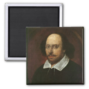 Portrait of William Shakespeare  c.1610 Magnet