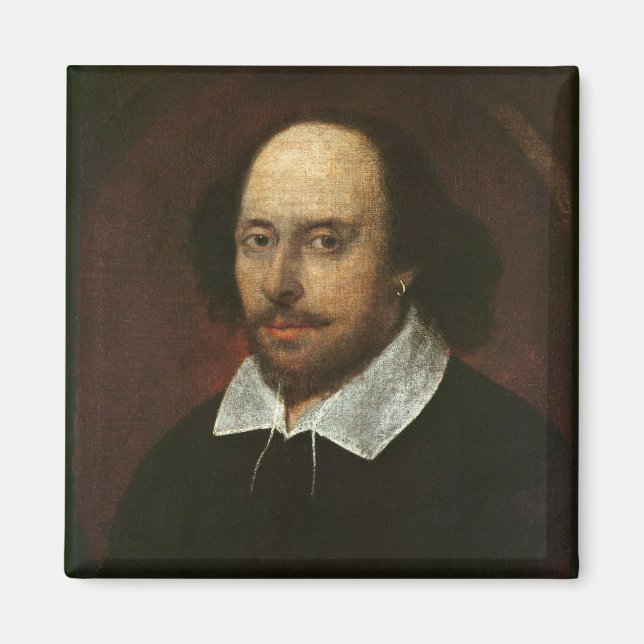 Portrait of William Shakespeare  c.1610 Magnet (Front)