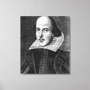 Portrait of William Shakespeare Canvas Print