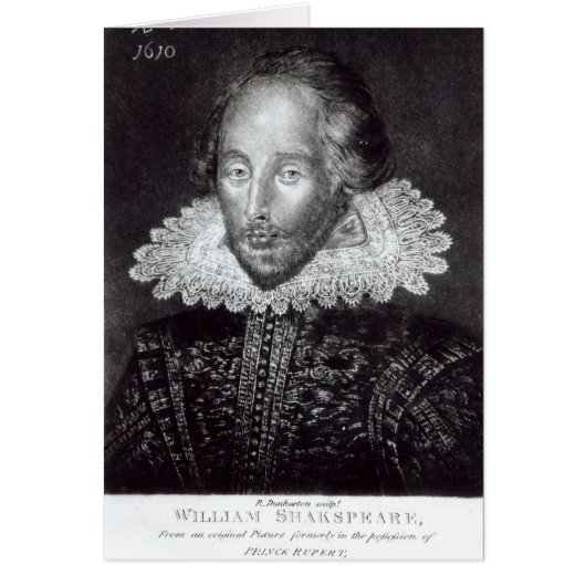 Portrait of William Shakespeare Cards (Front)
