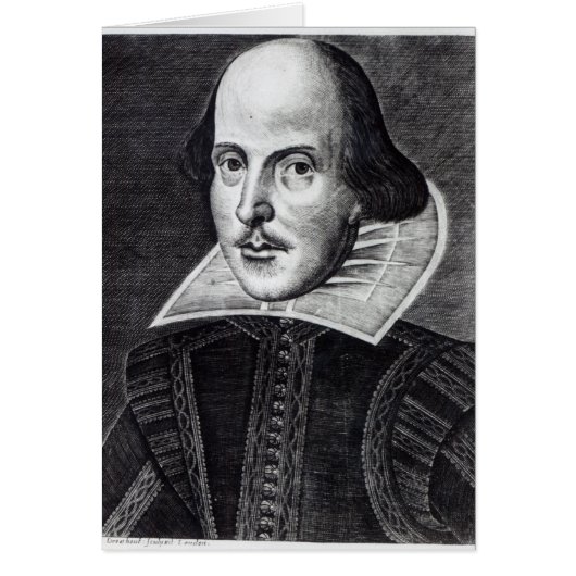Portrait of William Shakespeare Cards (Front)