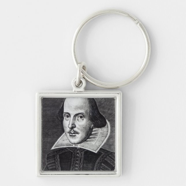 Portrait of William Shakespeare Keychain (Front)