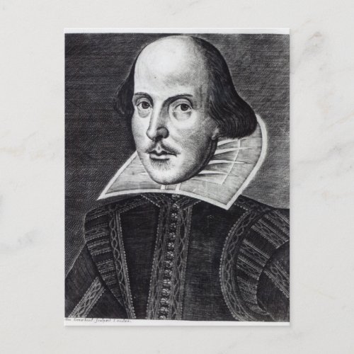 Portrait of William Shakespeare Postcard