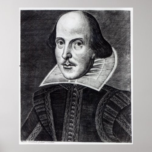 Portrait of William Shakespeare Poster