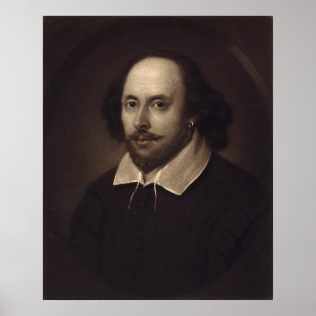 Portrait of WIlliam Shakespeare poster/print Poster (Front)