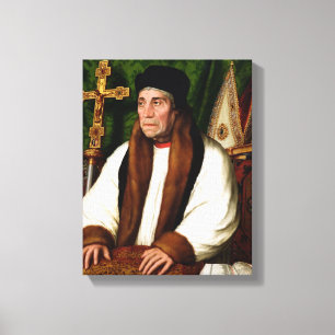 Portrait of William Warham Canvas Print
