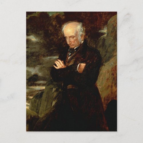 Portrait of William Wordsworth  1842 Postcard