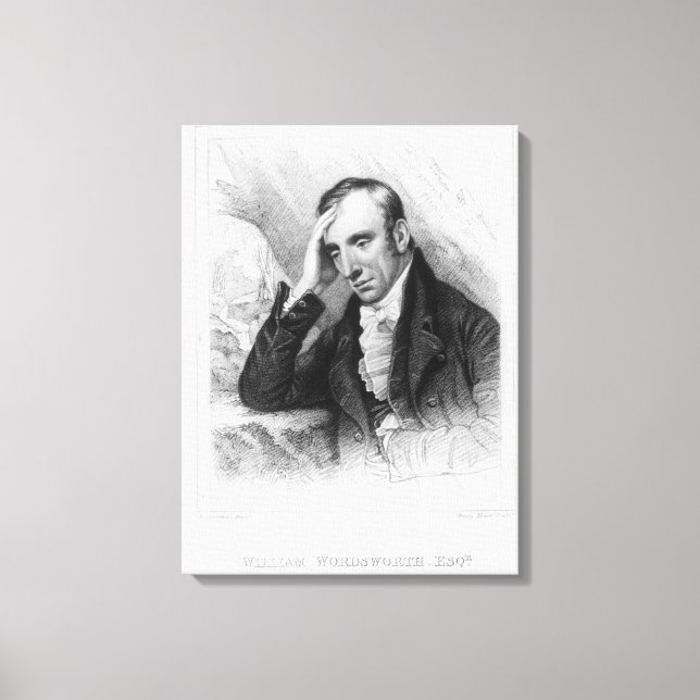 Portrait of William Wordsworth Canvas Print (Front)