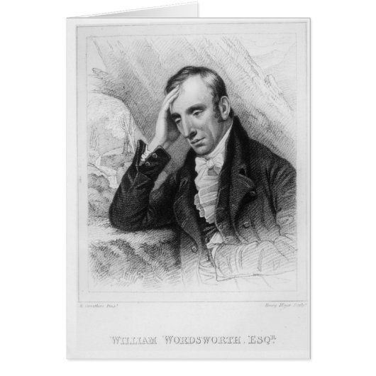 Portrait of William Wordsworth Cards (Front)