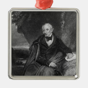 Portrait of William Wordsworth Metal Ornament