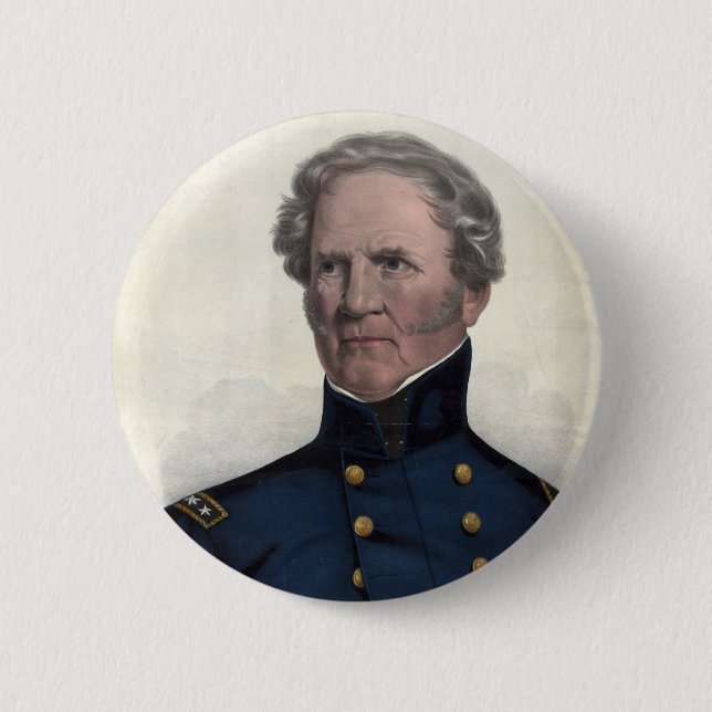 Portrait of Winfield Scott button (Front)