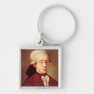 Portrait of Wolfgang Amadeus Mozart  after 1770 Keychain