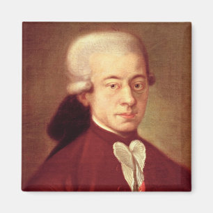 Portrait of Wolfgang Amadeus Mozart after 1770 Magnet