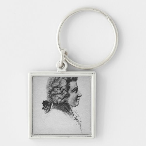 Portrait of Wolfgang Amadeus Mozart Keychain