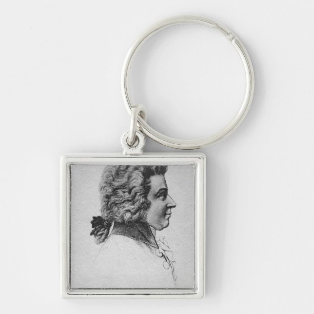 Portrait of Wolfgang Amadeus Mozart Keychain (Front)