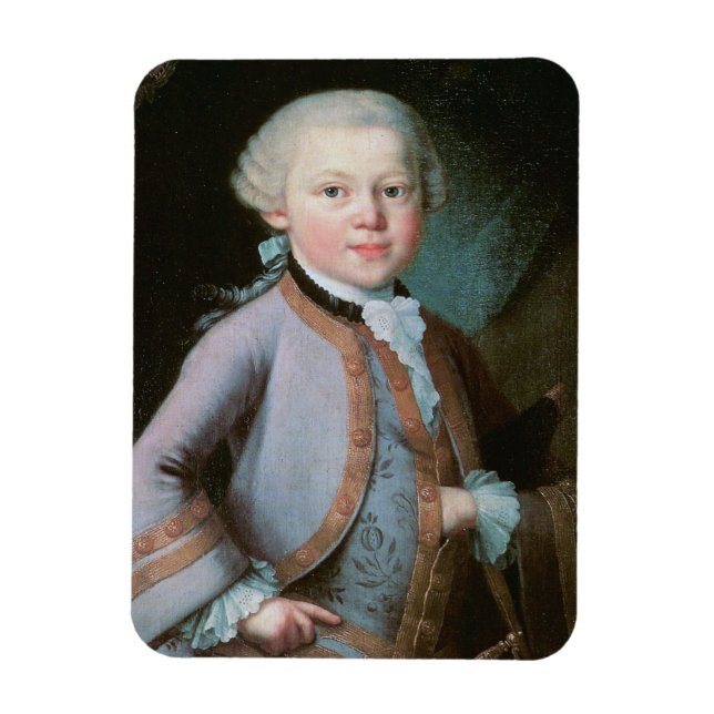 Portrait of Wolfgang Amadeus Mozart Magnet (Vertical)