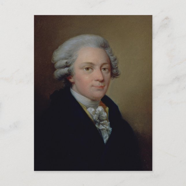 Portrait of Wolfgang Amadeus Mozart Postcard (Front)