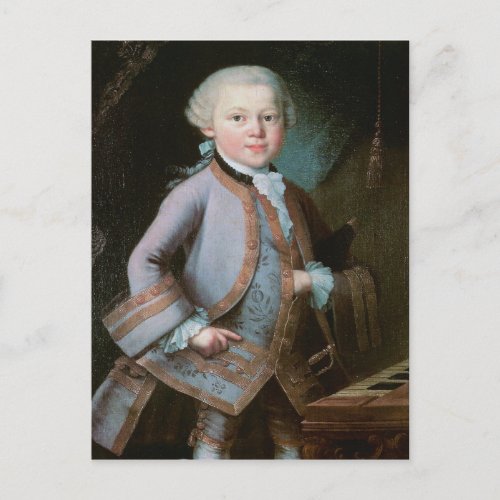 Portrait of Wolfgang Amadeus Mozart Postcard