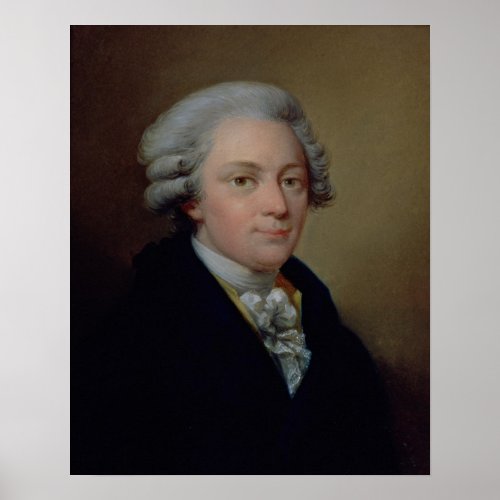 Portrait of Wolfgang Amadeus Mozart Poster