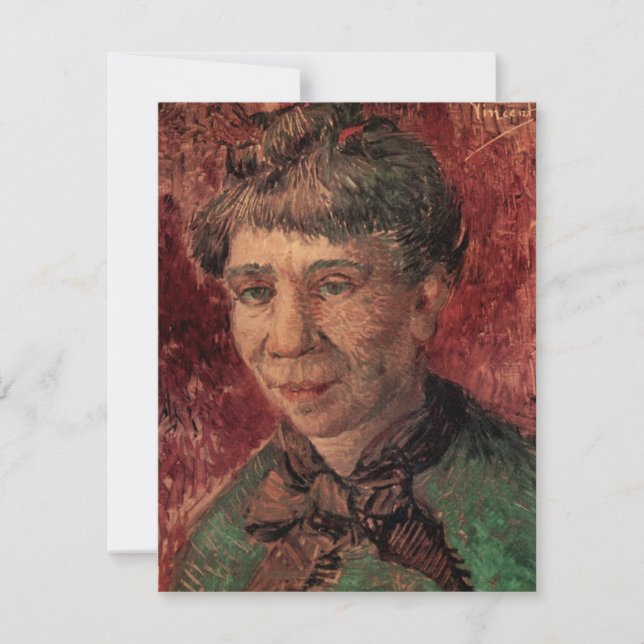 Portrait of Woman Madame Tanguy, Vincent van Gogh (Front)