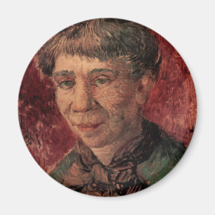 Portrait of Woman Madame Tanguy, Vincent van Gogh Magnet