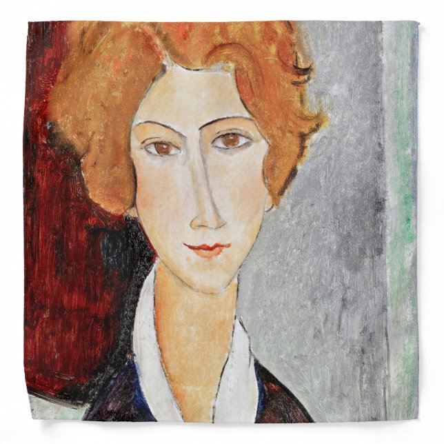 Portrait of Woman, Modigliani Bandana (Front)
